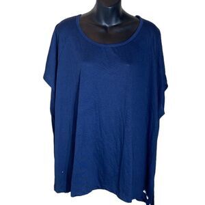 Core 10 Reebok womens AM burnout tee 4x new blue 26/28w